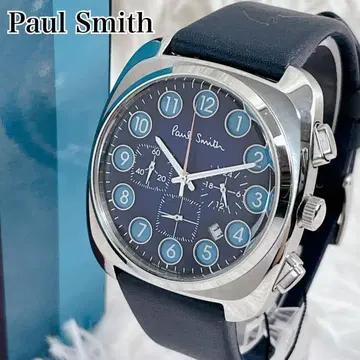미사용급 Paul Smith 테레폰 다이얼 크로노그래프 손목시계