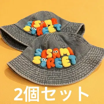 세서미 스트리트 USJ 공식 버킷햇 2개 세트