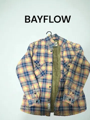 BAYFLOW 체크 무늬 플리스 자켓 사이즈 4