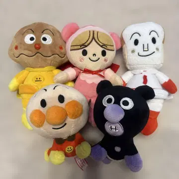 호빵맨 봉제 인형 5체 세트
