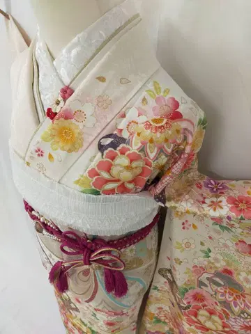 [ WA-Modern ] 순수 실크 모노톤 후리소데 풀세트