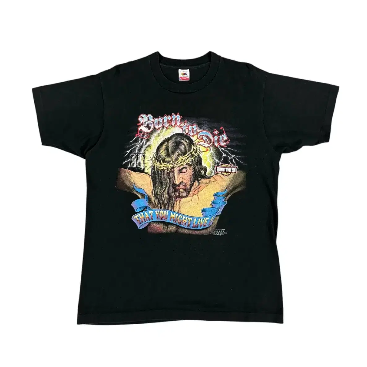Vintage 90s Harley-davidson Jesus parody T-shirt | Bunjang Global