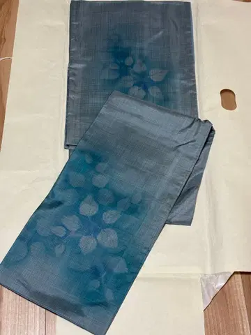 오시마 명주 이중 기모노