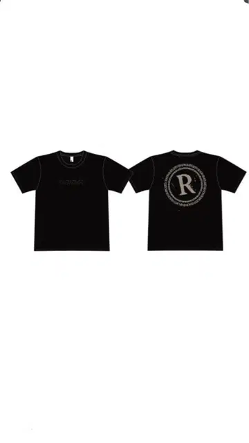 RADWIMPS 로고 자수 T셔츠 블랙
