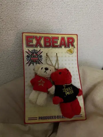 EXILE EX BEAR 봉제 인형 스트랩 포함 굿즈