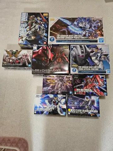 건담 프라모델 9개 묶음 판매 세트