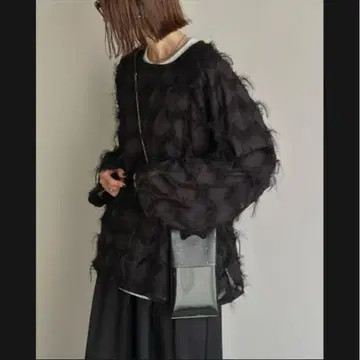 프린지 시어 레이어드 풀오버