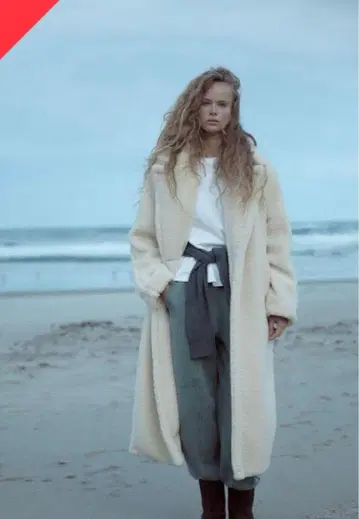 ZARA. 보아 롱 코트