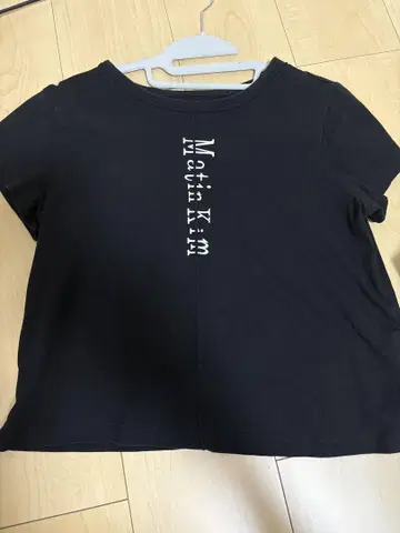 캐주얼 블랙 T셔츠 화이트 문자 프린트