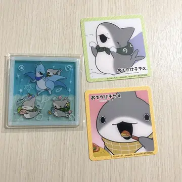 외출 아기상어 코스터 세트