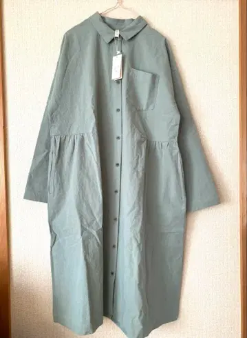 새상품 코튼 린넨 클라우드 나인 긴팔 셔츠 원피스 루즈핏 원피스