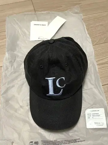 택 포함 새상품 LOW CLASSIC 로고 캡 CAP 클래식 그레이