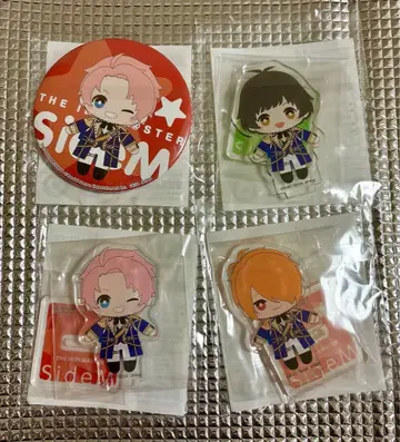 세가 럭키 쿠지 SideM 미니 아크릴 스탠드 캔뱃지 F-LAGS