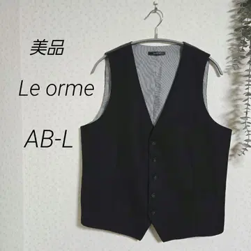 새상품급 Le orme 포멀 베스트 베스트 AB-L 블랙 레메