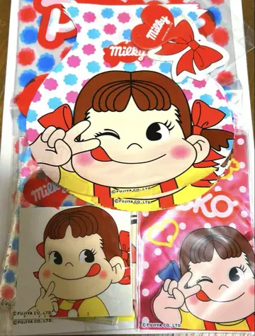 미사용 새상품 후지야 밀키 페코짱 랩핑 기프트 봉투