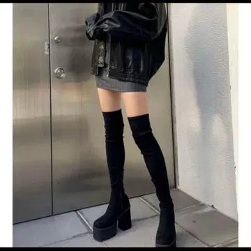 EMODA 스퀘어 핏 롱 부츠