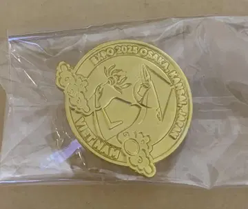 오사카 간사이 만국 박람회 베트남관 핀 배지 골드