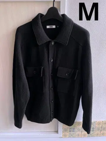 새상품 UNIQLO U 라무 니트 자켓 M BLACK