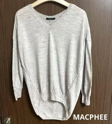새상품급 MACPHEE 맥피 니트 상의 V넥 투모로우랜드
