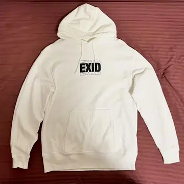 즉시 구매 EXID 로고 후드티 화이트