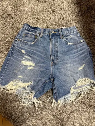 데님 숏팬츠 moussy size 1 블루