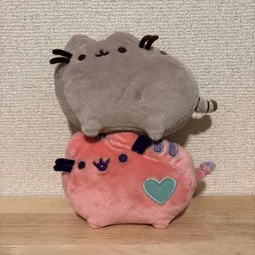 푸신 캣 고양이 봉제 인형 그레이 핑크 Pusheen Cat