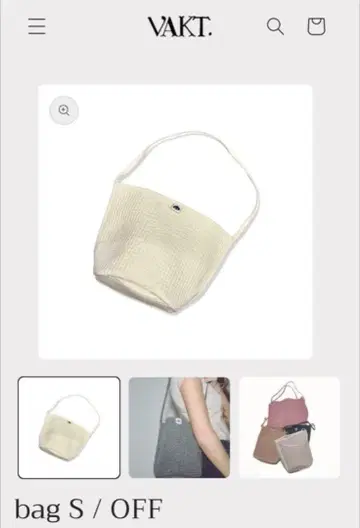 새상품 VAKT. bag S / OFF 모모치하루
