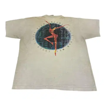 DAVE MATTHEWS BAND 베이지 T셔츠 L 화이트 80s