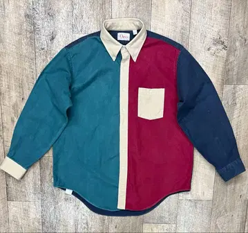 80'S ORVIS 샤모아크로스 BD 셔츠 클레이지 패턴 USA 제조