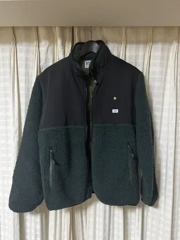 Lee 플리스 자켓 38 레귤러 다크 그린/블랙