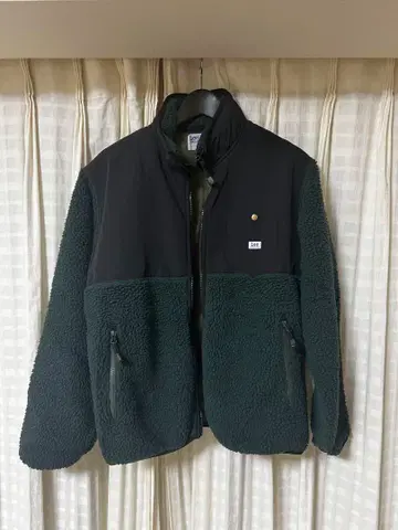 Lee 플리스 자켓 38 레귤러 다크 그린/블랙