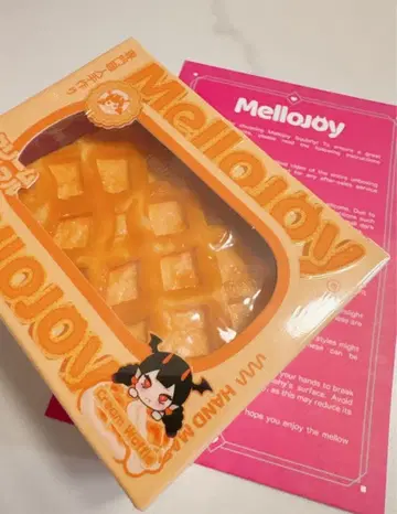 새상품 mellojoy 크림 와플 스퀘어
