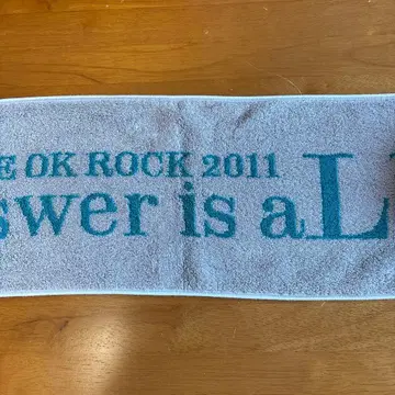 ONE OK ROCK 2011 'Answer is aLive' 타월