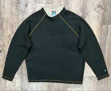90'S alf 옷깃 보아 플리스 래글런 슬리브 셔츠 USA제