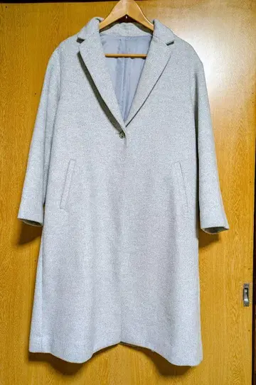 오버 사이즈 그레이 롱 코트