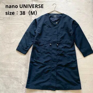 nano UNIVERSE 노카라 롱 코트 [ M ] 나일론 겉옷 1411