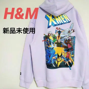 H&M x X-MEN 루즈핏 후드 맨투맨 MARVEL