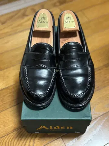Alden 987 코드반 블랙 로퍼