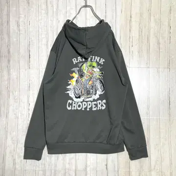Rat Fink 라트 핀크 빅 프린트 풀오버 후드티 XL 사이즈