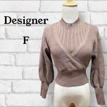 designer 상의 레이어드 스타일 니트 F 브라운 계열 여성용