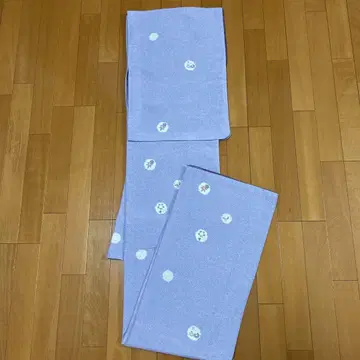 연보라색 꽃무늬 코몬 기모노