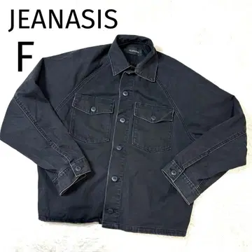 JEANASIS 지나시스 코튼 셔츠 자켓 블랙 F 사이즈