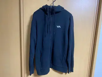 [ 새상품급 ] RVCA 블랙 집업 후드티 M