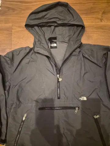 THE NORTH FACE 블랙 풀오버 L 하프 지퍼