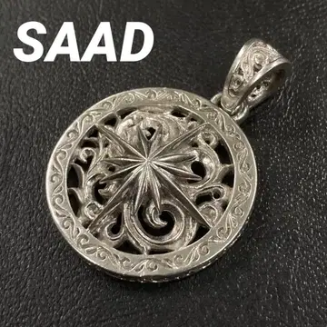 SAAD 사드 태양신 아라베스크 실버 925 목걸이 탑