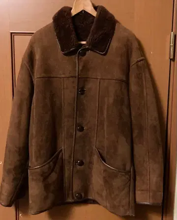 JJ Malone 무스탕 코트 라무 가죽 100% 90s 빈티지