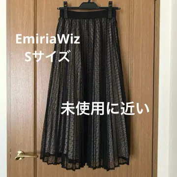 EmiriaWiz 도트 튤 스커트 블랙 S 사이즈