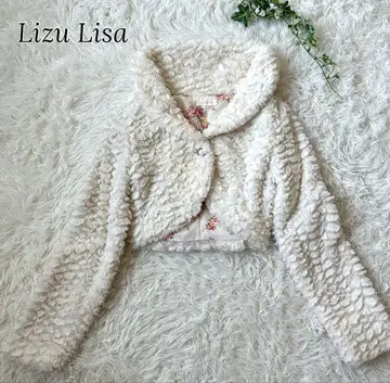 LIZ LISA 리즈리사 퍼 볼레로 판초 자켓 안감 올 패턴