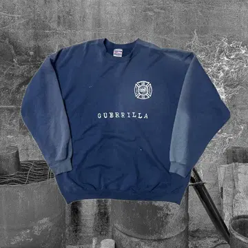 90s GUERRILLA Hanes 선 페이드 맨투맨