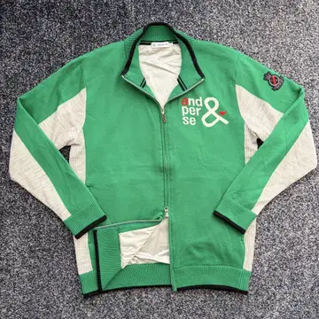 앤퍼시 안감 방풍 니트 자켓 블루종 아우터 골프웨어 LL